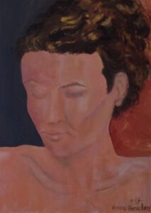 "Melika Foroutan", Acryl auf Leinwand, 80 x 60 cm, 2015