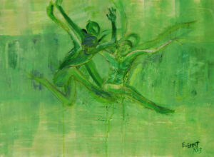 O.T., Acryl auf Leinwand, 100 x 70 cm, 2016
