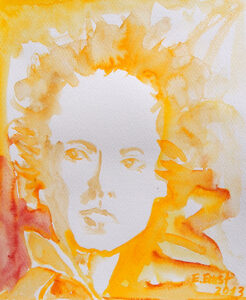 "Tippi Hedren", Aquarell auf Papier, 29,7 x 21 cm, 2013