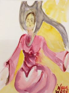 „Neue Wege“, Aquarell auf Papier, 32 x 24 cm, 2020